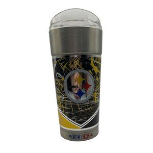 Great American Products Pittsburgh Steelers Stainless Steel Tumbler With Lid NFL